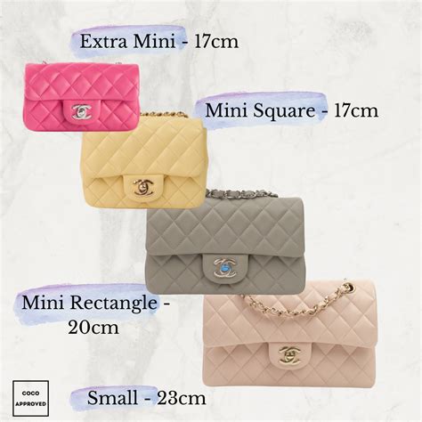 chanel 19 small handbag|chanel bag size chart.